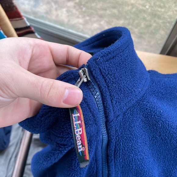 L.L. Bean  Fleece Jacket Men's Size 2XL Tall Blue Full Zip - Picture 5 of 8